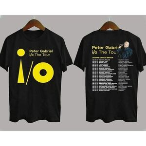 Peter Gabriel IO Europe Tour 2023 2 Sided Progressive Rock Fan T-Shirt